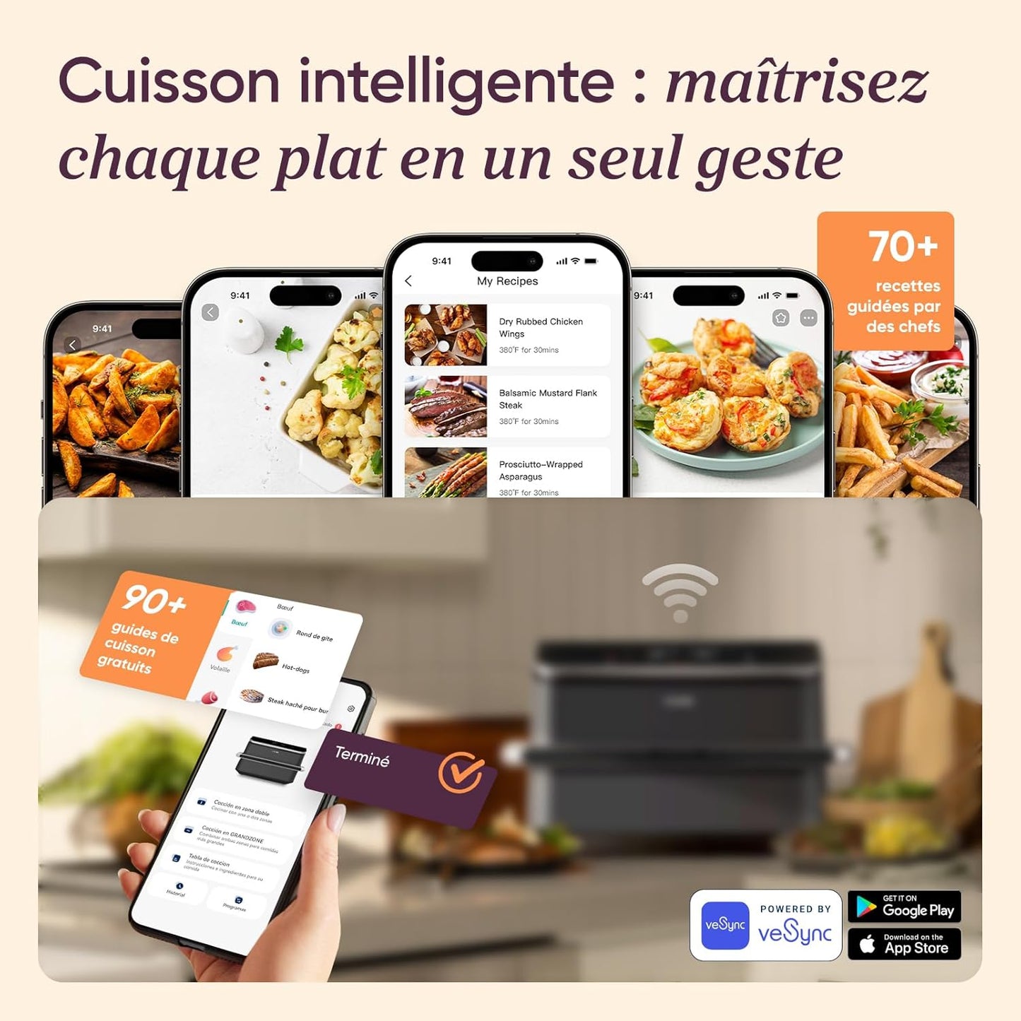 L'Air Fryer COSORI Smart App : 10L de Cuisine Optimale.