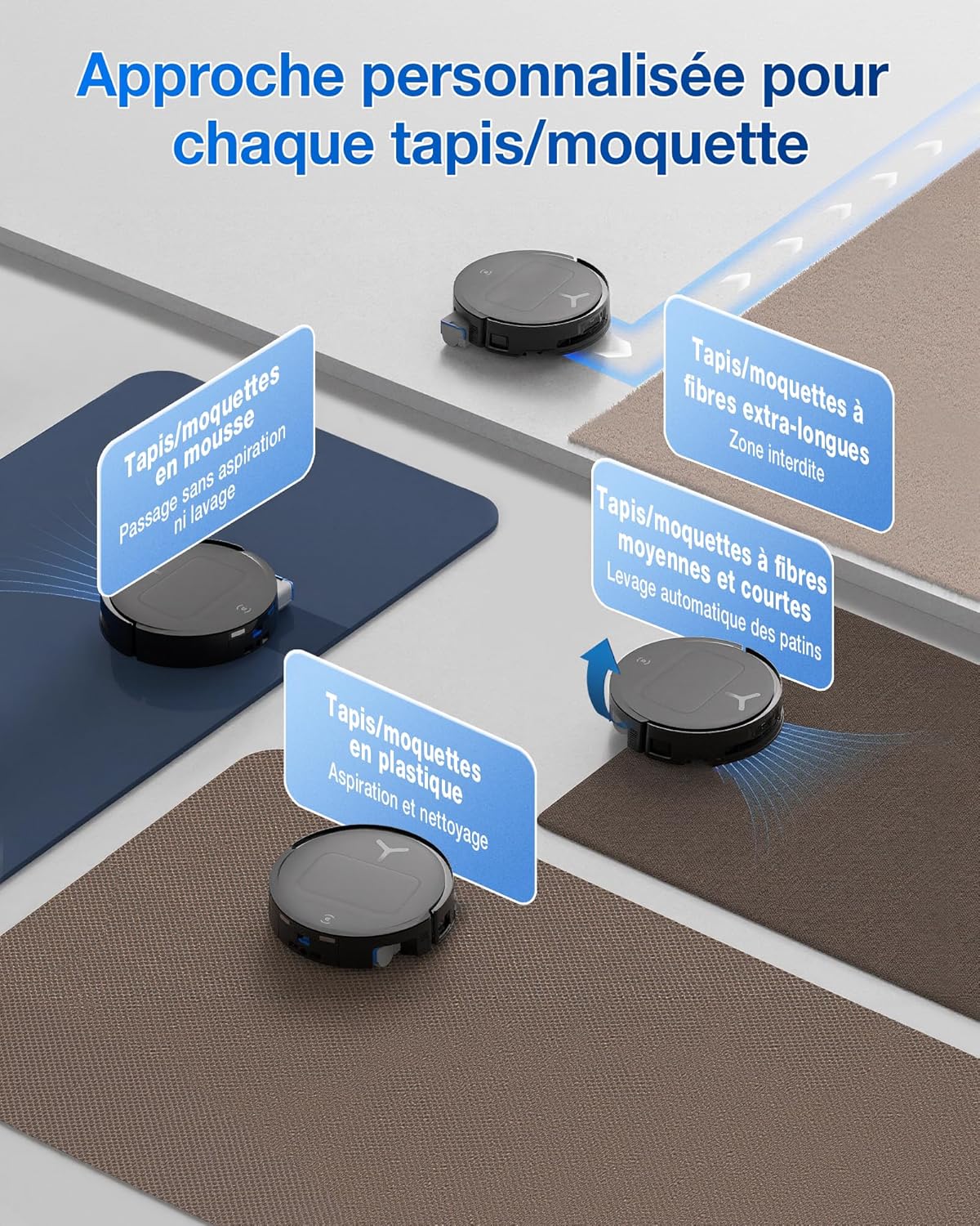 ECOVACS DEEBOT T80 Omni | Robot Aspirateur & Laveur 18 000 Pa