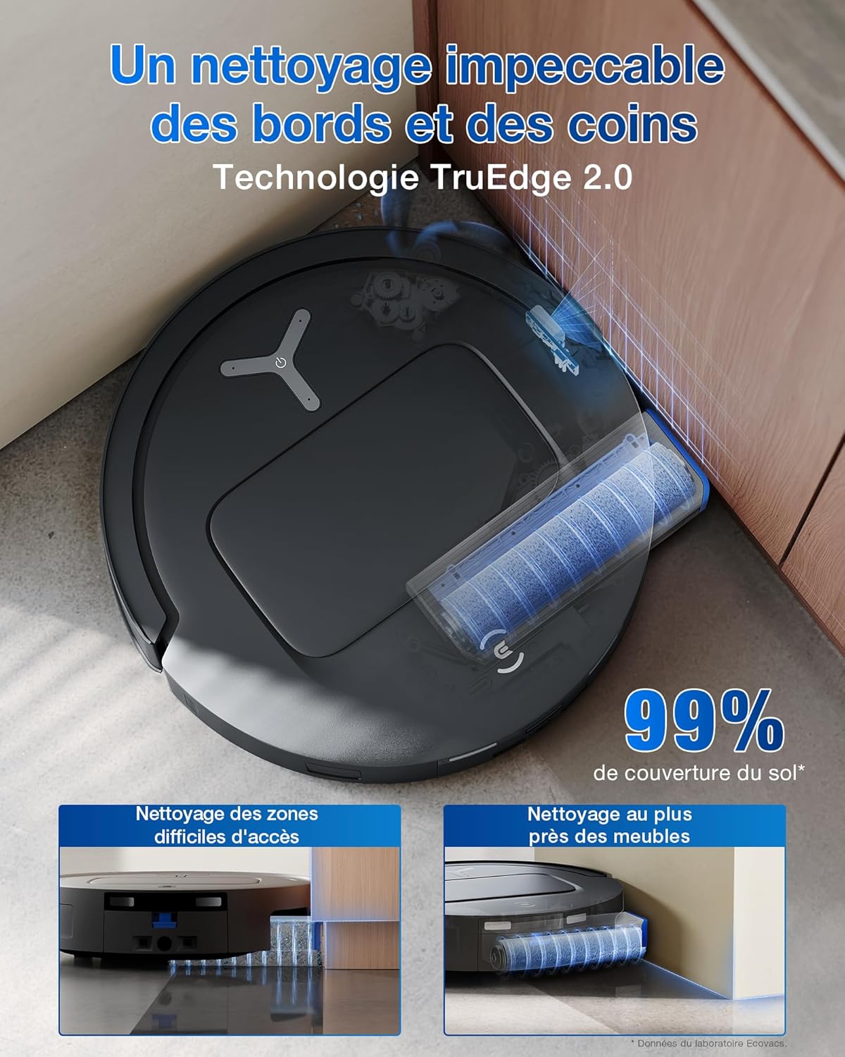 ECOVACS DEEBOT T80 Omni | Robot Aspirateur & Laveur 18 000 Pa